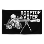 Rooftop Voter 24 (black) Flag