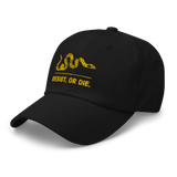 Resist, or DIE. dad hat
