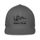 Resist, or DIE. flex-fit trucker