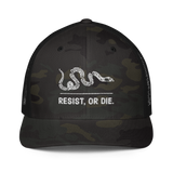 Resist, or DIE. flex-fit trucker