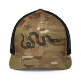 Snake flex-fit trucker