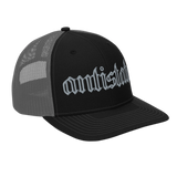 Skeletonized snapback trucker cap