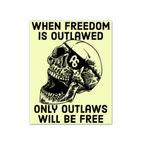 Only Outlaws Will Be Free decals