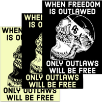 Only Outlaws Will Be Free decals