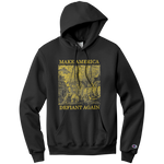 Make America Defiant Again (gold) Champion hoodie