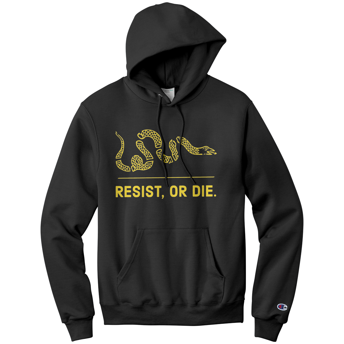 or Die. (gold) Champion hoodie – ANTISTATE