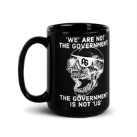 Gov't Is Not Us black mug