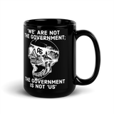 Gov't Is Not Us black mug