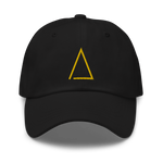 gold/black cornerstone dad hat