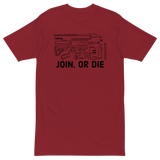 Join, or Die. v1 premium t-shirt