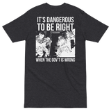 Dangerous to be Right v2 premium t-shirt