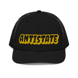 Creepy black/gold trucker hat