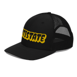 Creepy black/gold trucker hat