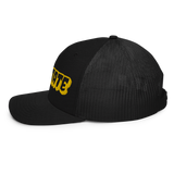 Creepy black/gold trucker hat