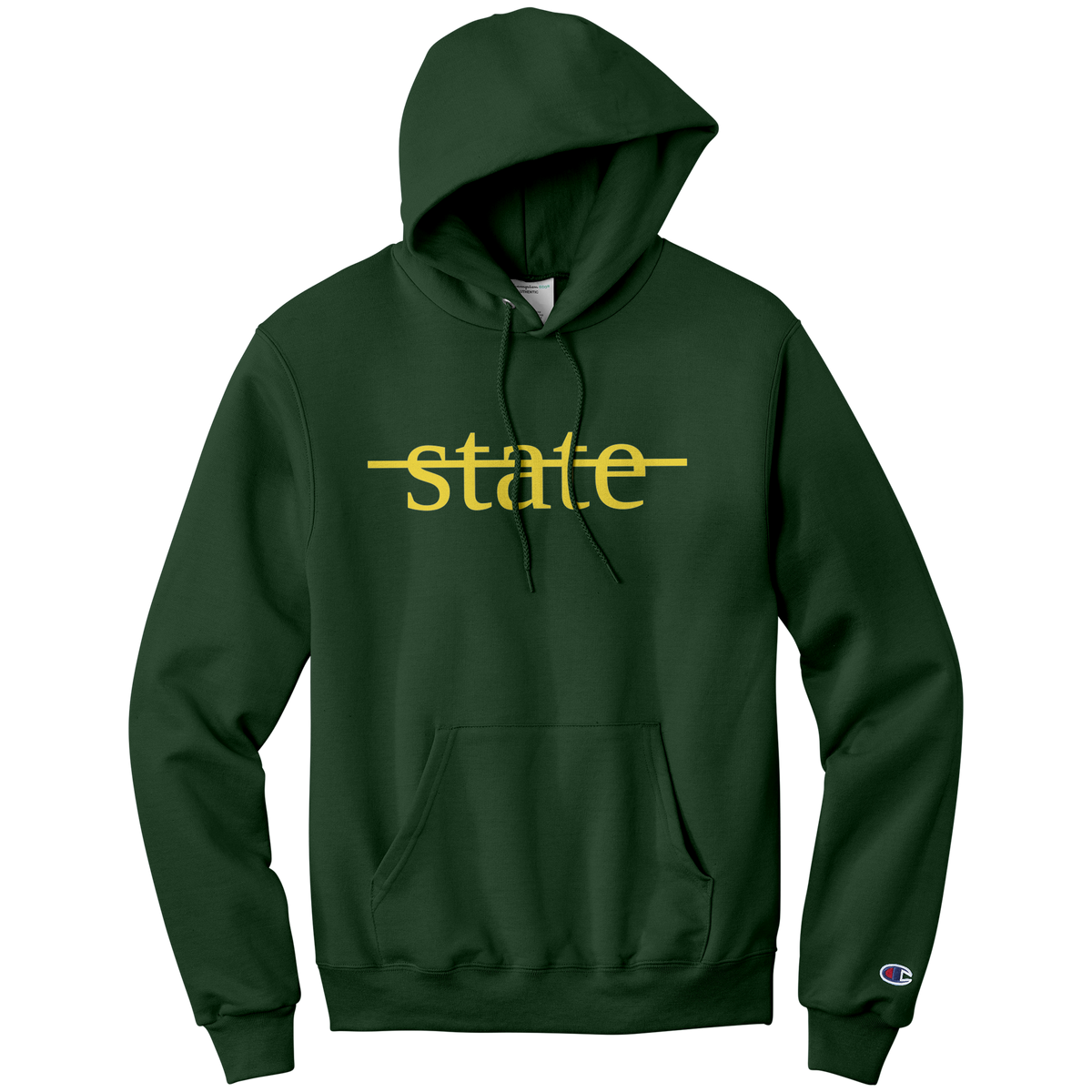 Champion hoodie green gold best sale