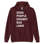 Disobey Bad Laws v1 hoodie