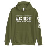 Conspiracy Theorist Friend v1 hoodie