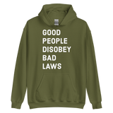 Disobey Bad Laws v1 hoodie