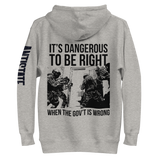Dangerous to be Right v2 premium hoodie