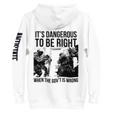 Dangerous to be Right v2 premium hoodie