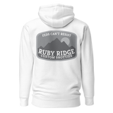 Ruby Ridge subdued v2a premium hoodie