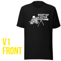 Rooftop Voter screenprint t-shirt