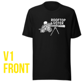 Rooftop Voter screenprint t-shirt