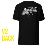 Rooftop Voter screenprint t-shirt