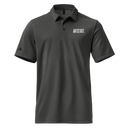 Stone adidas space-dyed polo