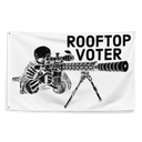 Rooftop Voter 24 (white) Flag
