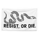 Resist, or Die white flag
