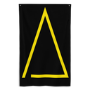 Cornerstone black/gold vertical flag