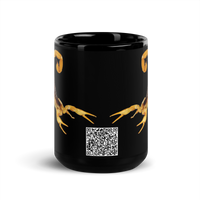 Scorpion [QR] black mug