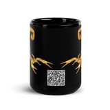 Scorpion [QR] black mug