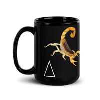 Scorpion [QR] black mug