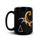 Scorpion [QR] black mug