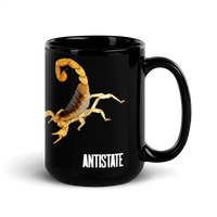 Scorpion [QR] black mug