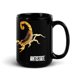 Scorpion [QR] black mug