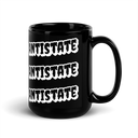 Creepy black mug