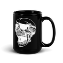 Skull black mug