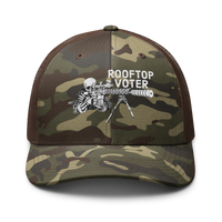 Rooftop Voter 24 (camo) Trucker hat
