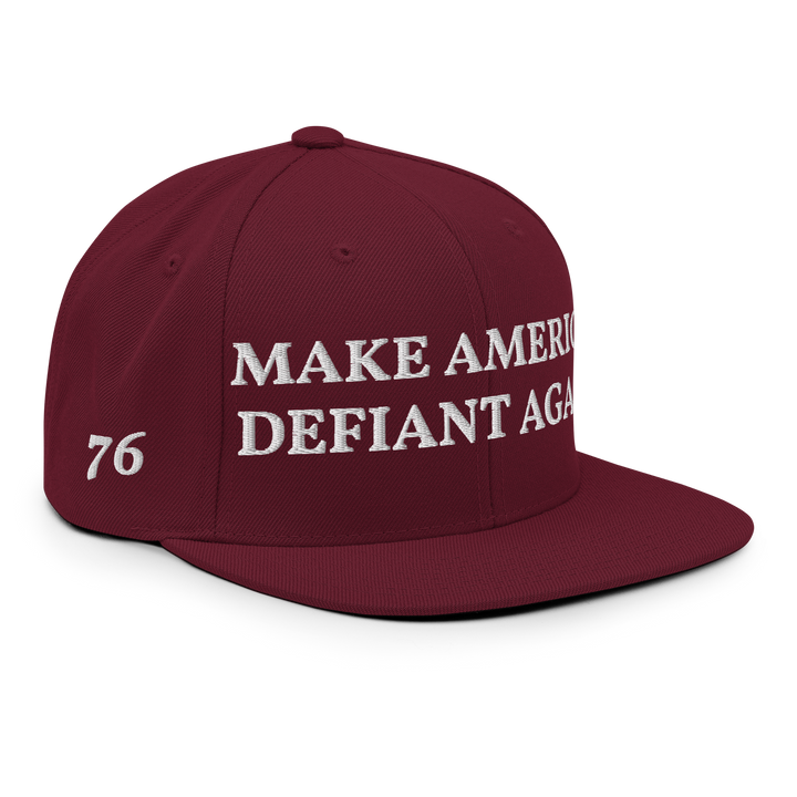 Make America Defiant Again 24 snapback hat