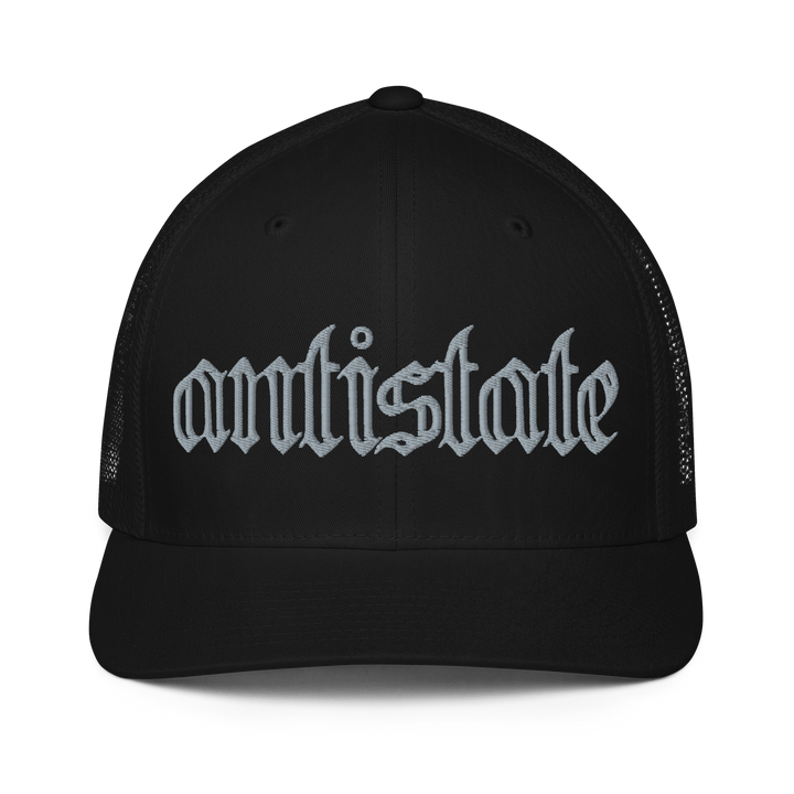 Skeletonized flex-fit trucker cap