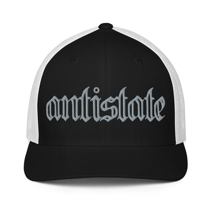 Skeletonized flex-fit trucker cap