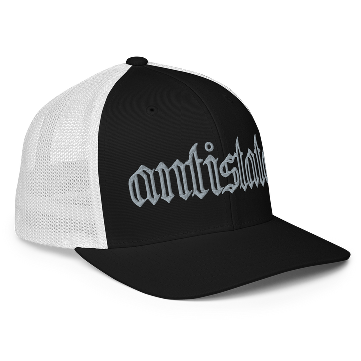 Skeletonized flex-fit trucker cap