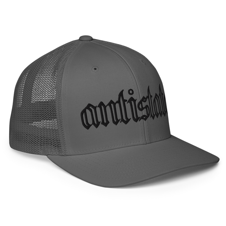 Skeletonized flex-fit trucker cap