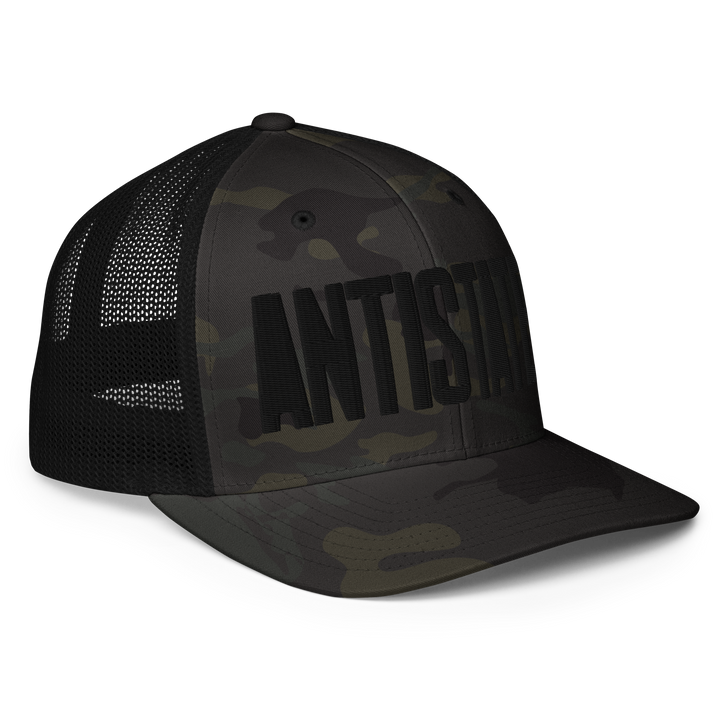 Stone flex-fit trucker