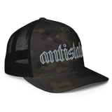 Skeletonized flex-fit trucker cap