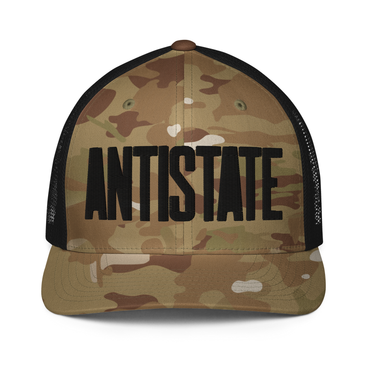 Stone flex-fit trucker
