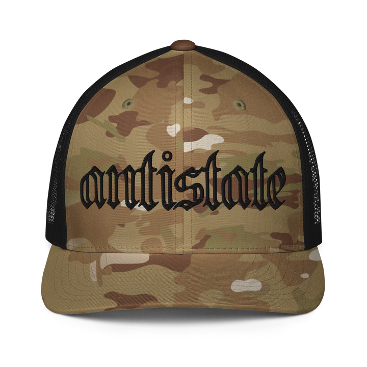 Skeletonized flex-fit trucker cap
